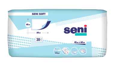 Впитывающие простыни Seni Soft 40х60 см, 30 шт (Польша) - фото