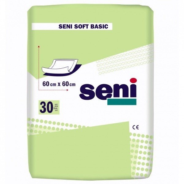 Впитывающие простыни Seni Soft Basic 60х60 см, 30 шт (Польша) - фото