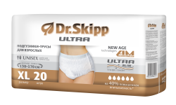 Dr.Skipp ULTRA Подгузники-трусы для взрослых размер XL 130-170см 20шт - фото