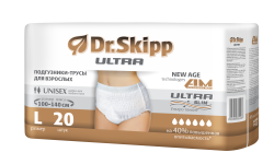 Dr.Skipp ULTRA Подгузники-трусы для взрослых размер L 100-140см 20шт - фото