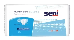 SUPER SENI CLASSIC 4 Extra Large (6*, 30 шт) Подгузники для взрослых (130-170 см), Россия - фото