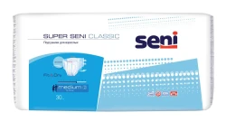 SUPER SENI CLASSIC 2 Medium (6*, 30 шт) Подгузники для взрослых (75-110 см), Россия - фото
