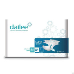 Dailee Super Large 3 (100-150 см) 30шт. Подгузники для взрослых, РФ - фото