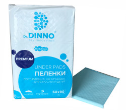 Впитывающие пеленки Dr.DINNO Premium 90*60 (30шт), Китай - фото
