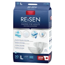 Подгузники для взрослых REISEN 3 Large ( 8*, 30 шт) ( 83-130 см) - фото